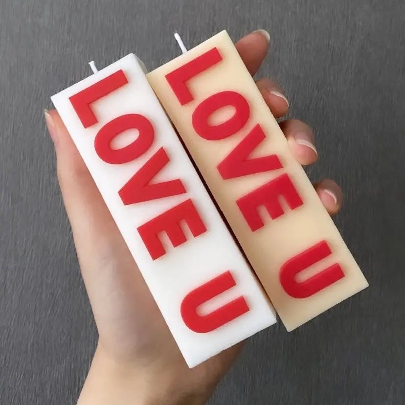 Bougie "Love U" Musaïca