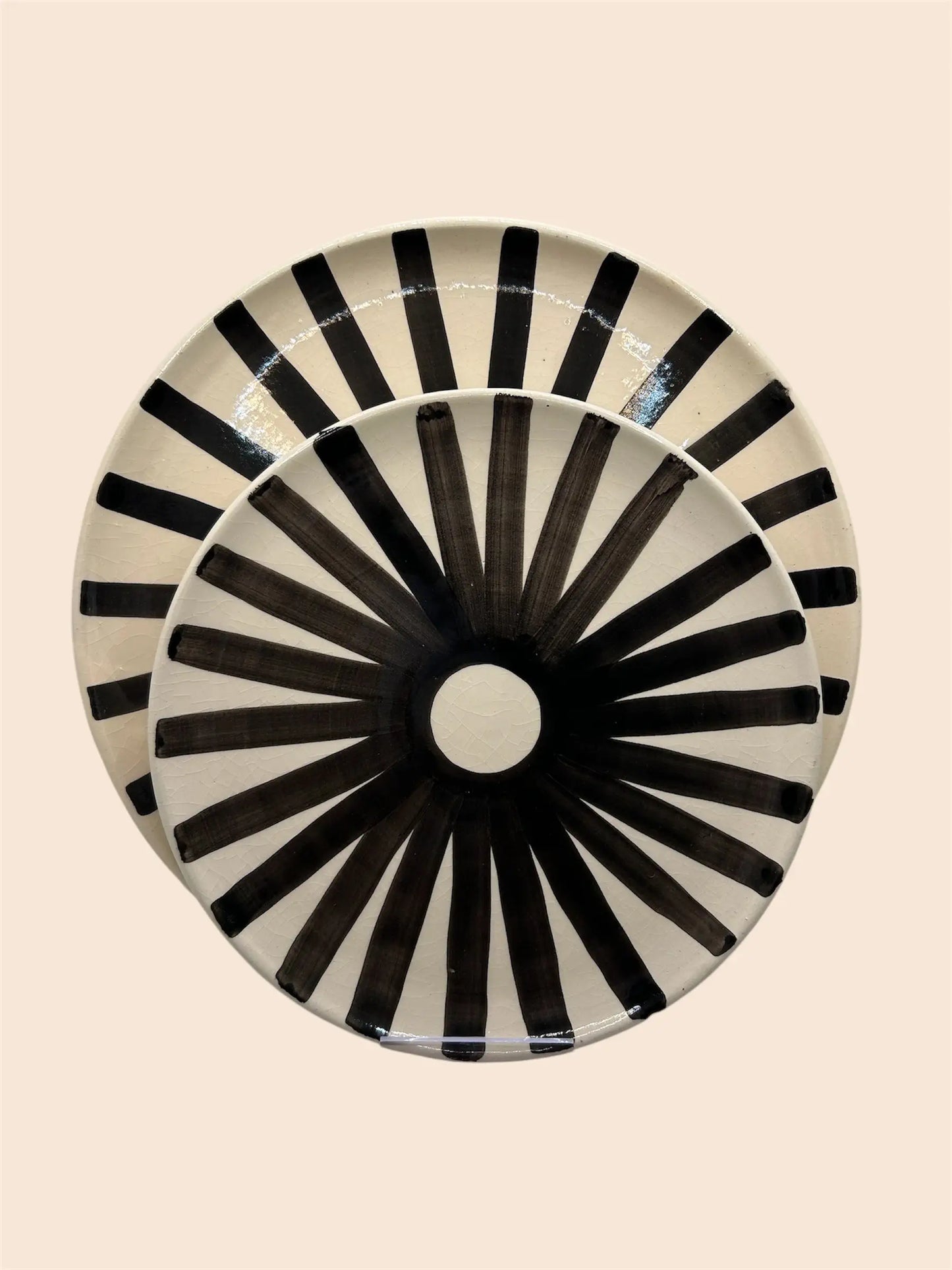 duo assiette soleil 25 et 20cm
