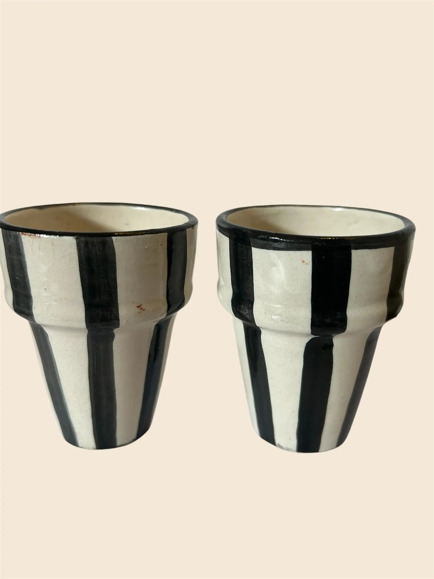 Lot de 2 gobelets rayés Musaïca