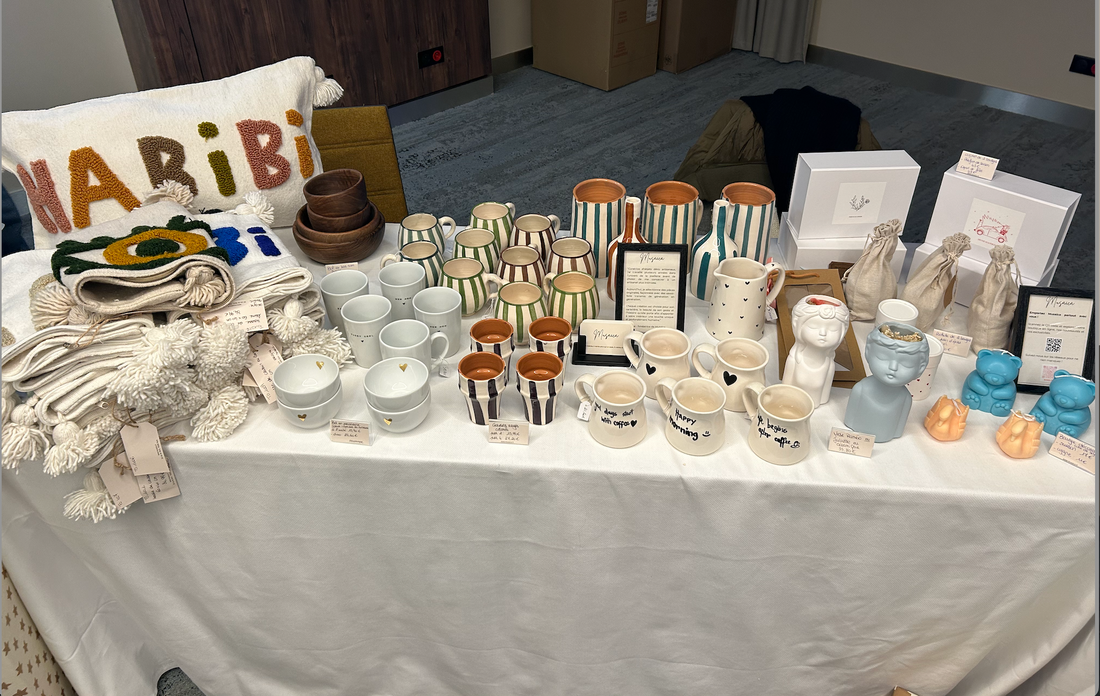 stand Musaïca au marché de Noel de l'hôtel Pullman Paris Montparnasse