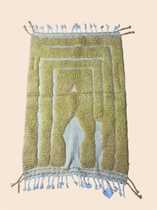 Tapis berbère Béni Ouarain 160x90cm 100% laine