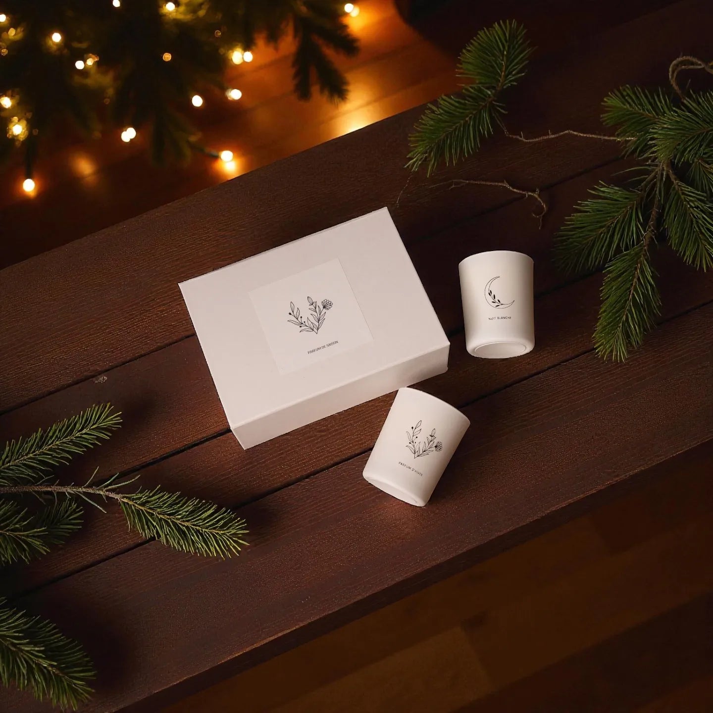 coffret double bougie parfumée, fabriquée en France 